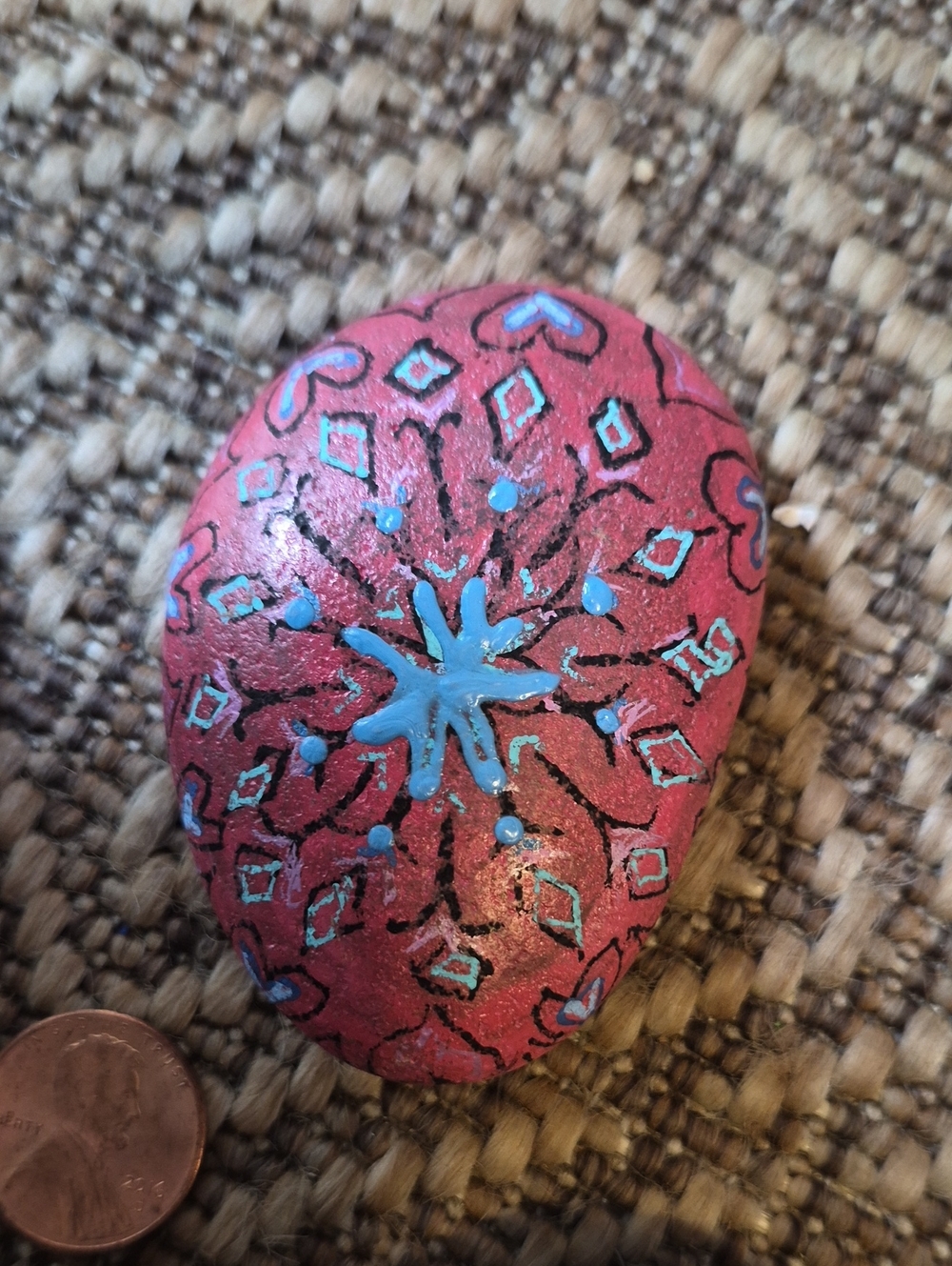 4 Hand Painted Rocks - Picture 5 of 5